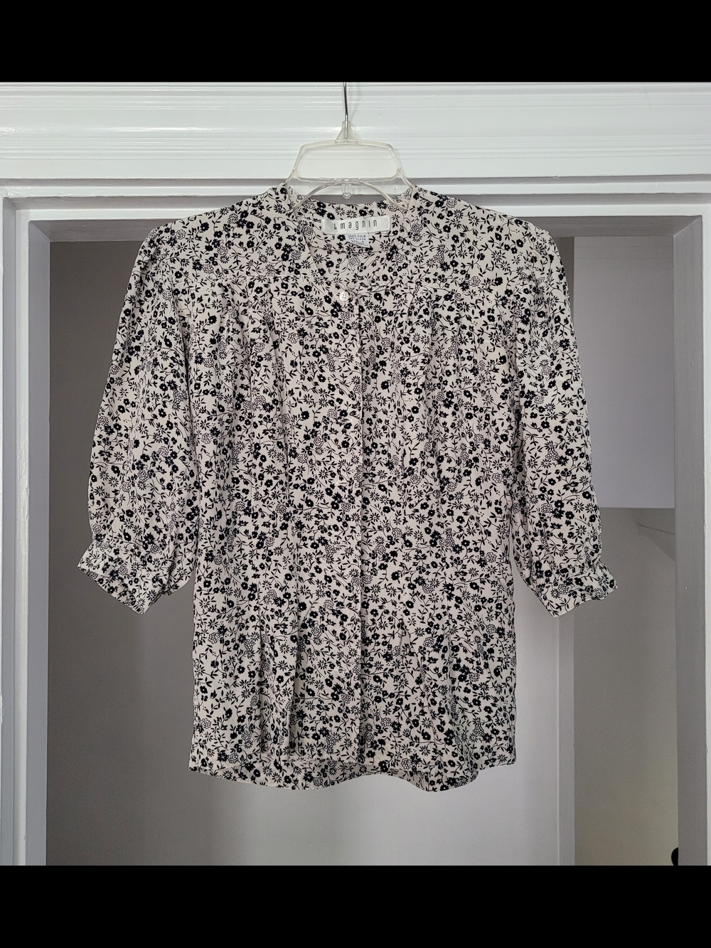 Vintage 100% Silk Blouse Size 4